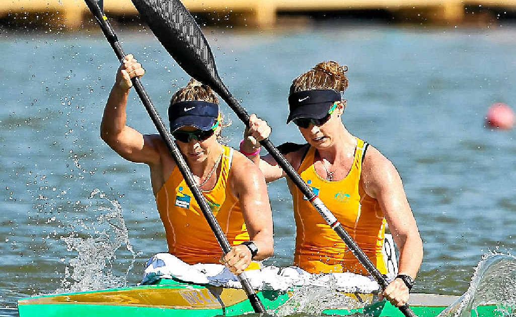 Alyce Burnett and Hailey McGinty will clash with fellow Coast kayaker Rachel Lovell. Alyce Burnett and Hailey McGinty will clash with fellow Coast kayaker Rachel Lovell.